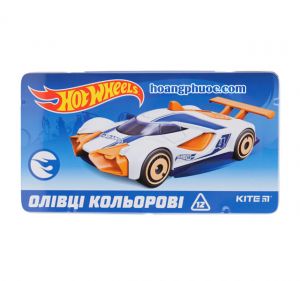 Bùt chì màu Kite - Hot Wheels 12 màu